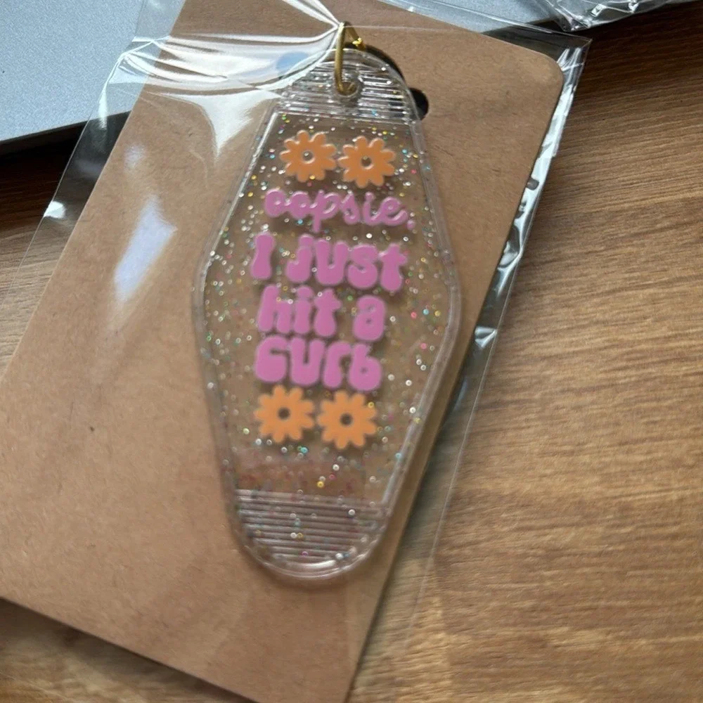 Funny Snarky Motel Keychains Retro‎ Vintage Style Key Tags Assorted Sayings